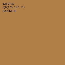 #AF7F47 - Santa Fe Color Image